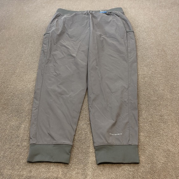 Columbia Leslie Falls Jogger Pants Womens Large Gray Omni-Shield Water Repellent - Picture 1 of 11